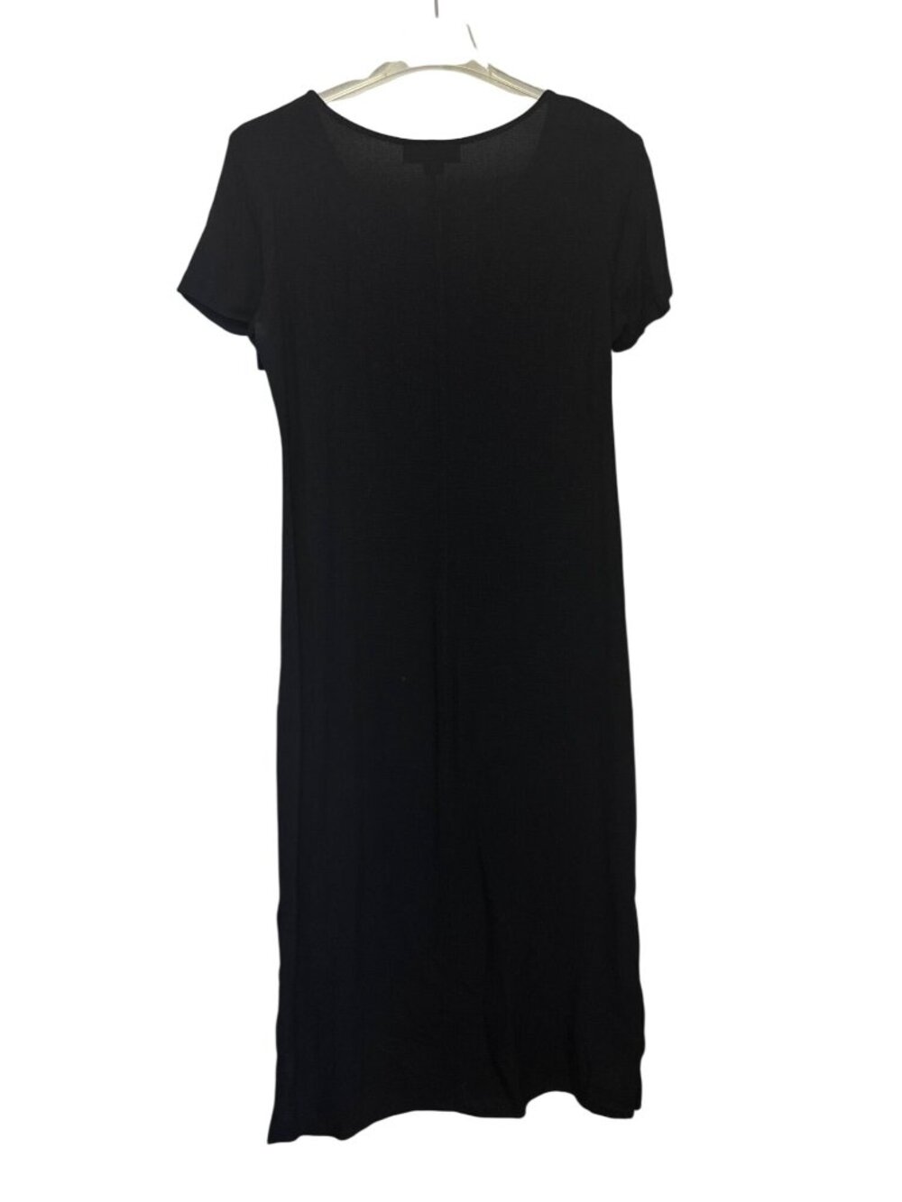 Notations Womens Black Midi Dress With Patterned Button Down Vest Size M - Picture 13 of 14